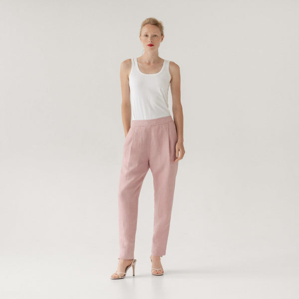 Linen Tales LIMITED EDITION Zephyr Linen Gladiolus Trousers