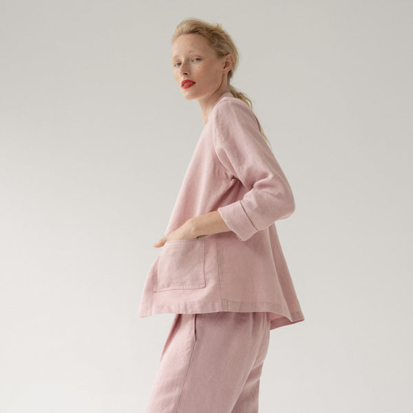 Linen Tales LIMITED EDITION Zephyr Linen Twill Cherry Tree Jacket