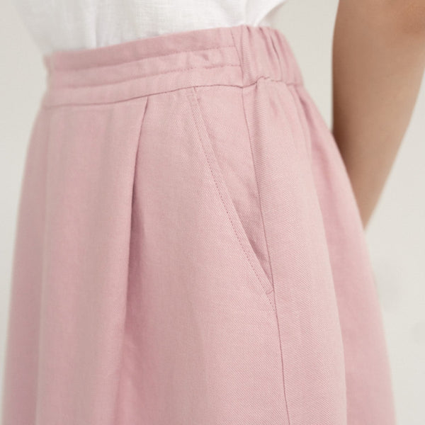 Linen Tales LIMITED EDITION Zephyr Linen Twill Tulip Skirt