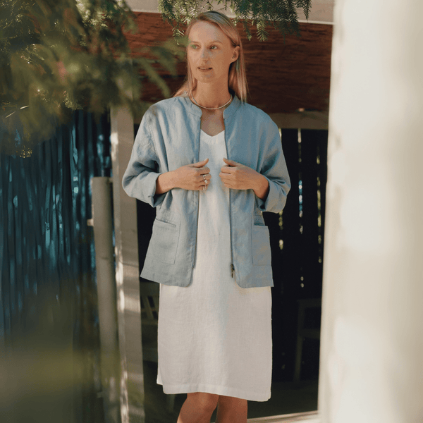 linen tales Allure Linen Cherry Tree Jacket