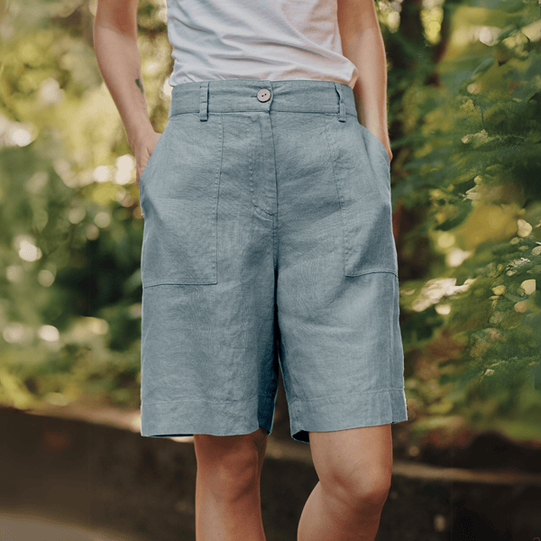 linen tales Allure Linen Etude Shorts