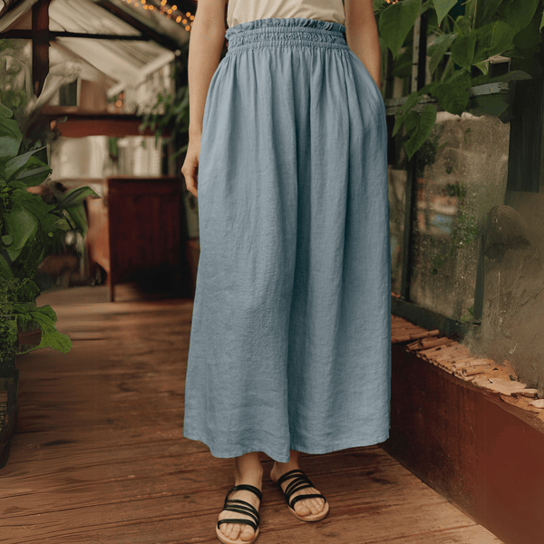 linen tales Allure Linen Flamenco Skirt