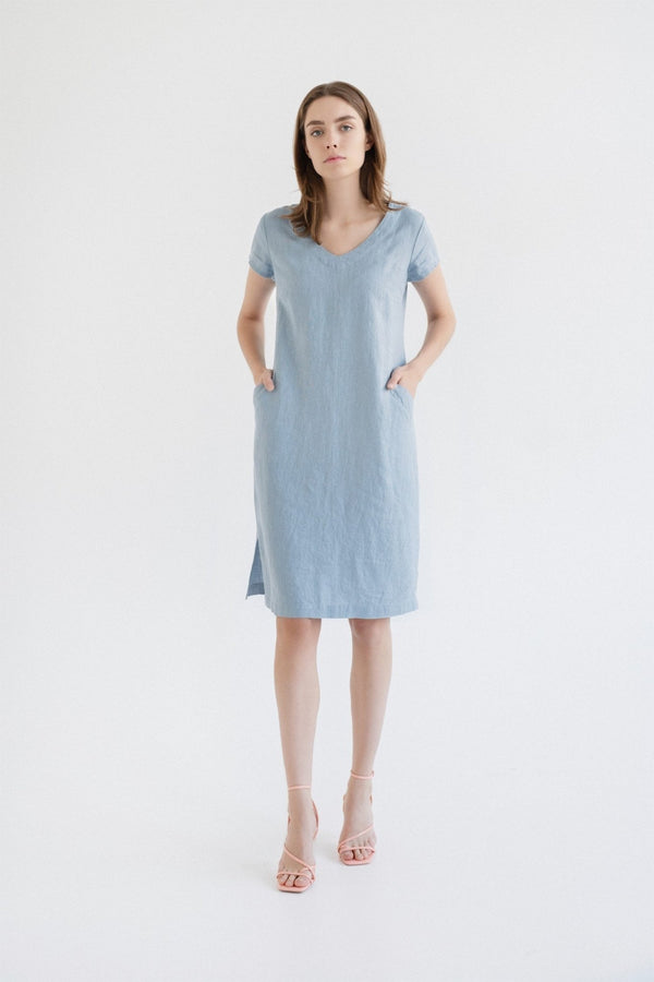 Linen Tales Allure Linen Goldenrod Dress