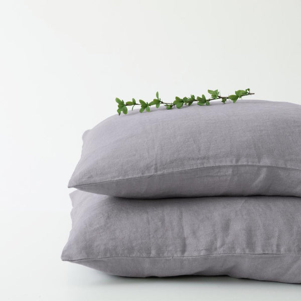 linen tales Ash Linen Pillowcase