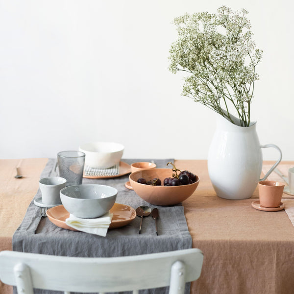 Linen Tales Ash Linen Table Runner