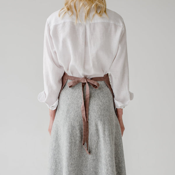 Linen Tales Ashes Of Roses Linen Daily Apron