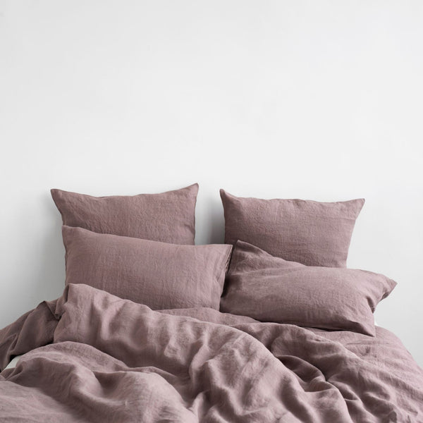 Linen Tales Ashes Of Roses Linen Duvet Cover Set