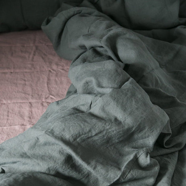 Linen Tales Ashes Of Roses Linen Fitted Sheet