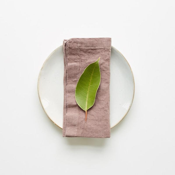 linen tales Ashes of Roses Linen Napkins Set of 2