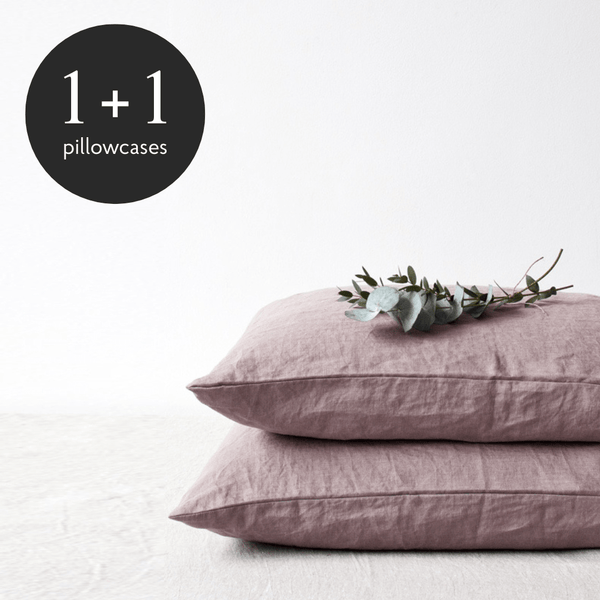 Linen Tales Ashes Of Roses Linen Pillowcase