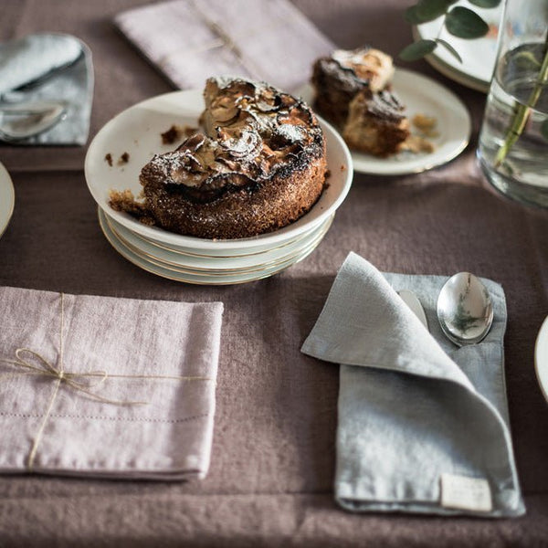 Linen Tales Ashes Of Roses Linen Tablecloth