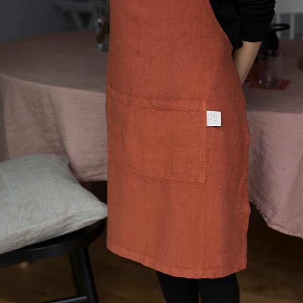Linen Tales Baked Clay Linen Daily Apron