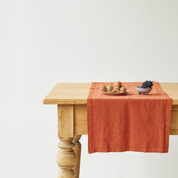 linen tales Baked Clay Linen Table Runner