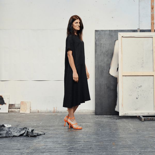 linen tales Black Linen Speedwell Dress