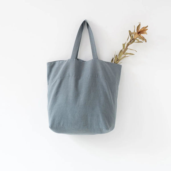 linen tales Blue Fog Linen Big Bag