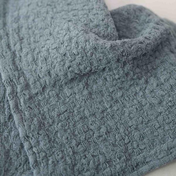 Linen Tales Blue Fog Linen Dishcloth Set Of 2