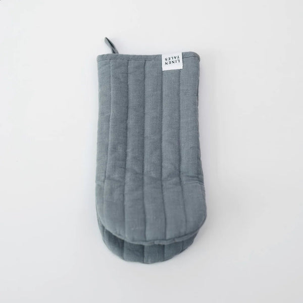 linen tales Blue Fog Linen Oven Mitt