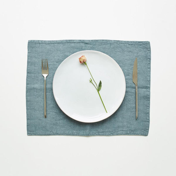 linen tales Blue Fog Linen Placemat