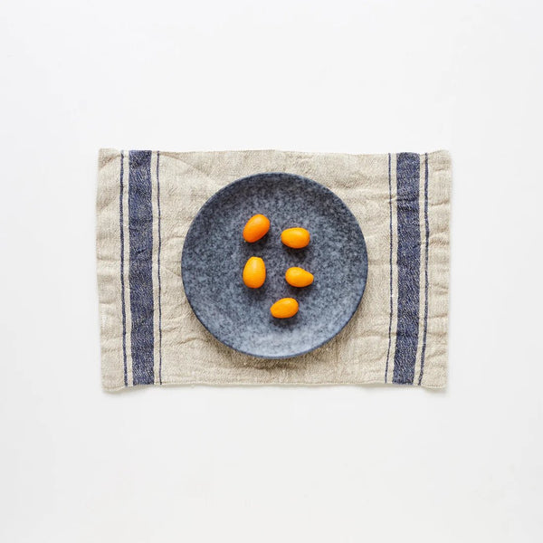 linen tales Blue Stripe Vintage Linen Placemat