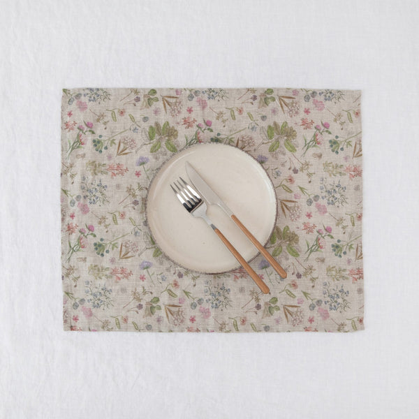 linen tales Botany 2 Lightweight Linen Placemat