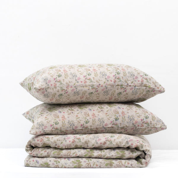 linen tales Botany 2 Linen Duvet Cover Set