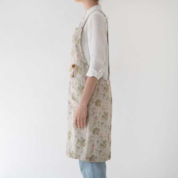 Linen Tales Botany Linen Crossback Apron