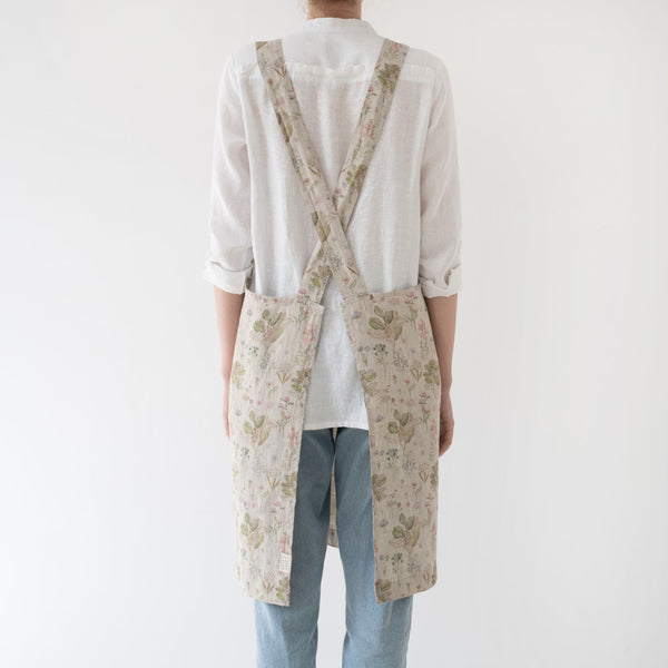 Linen Tales Botany Linen Crossback Apron