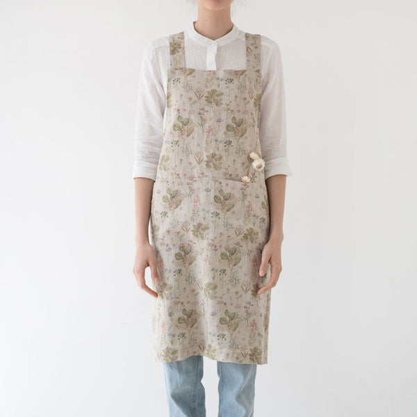 Linen Tales Botany Linen Crossback Apron