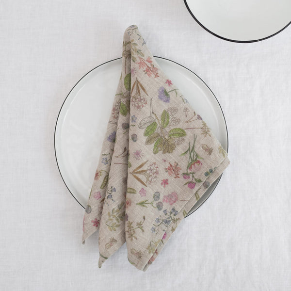 Linen Tales Botany Linen Napkins Set Of 2