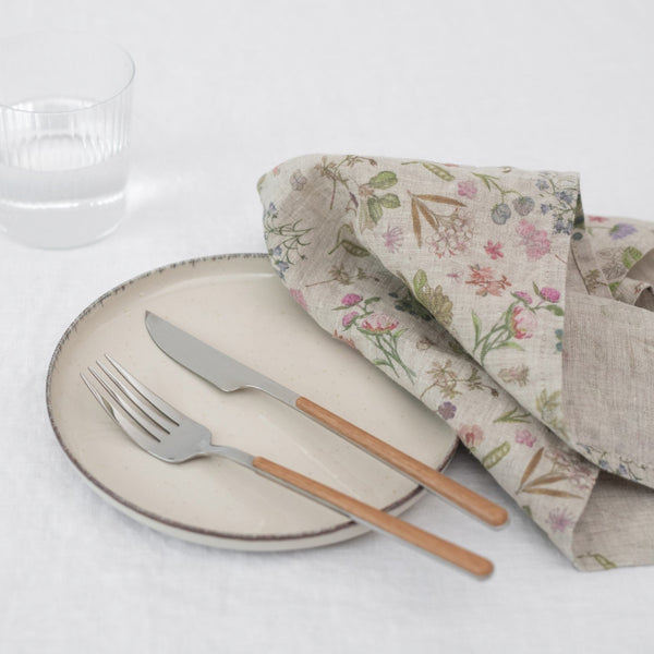 Linen Tales Botany Linen Napkins Set Of 2