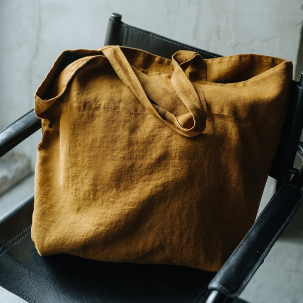 Linen Tales Bronze Linen Big Bag
