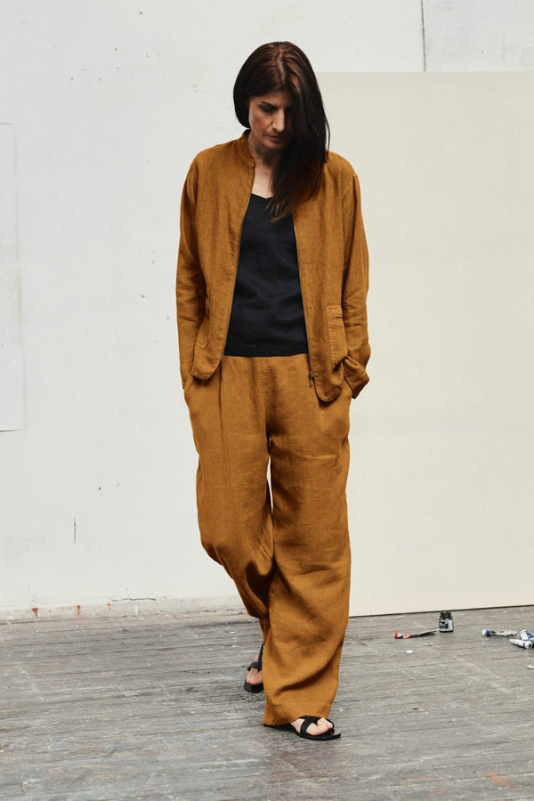 Linen Tales Bronze Linen Cherry Tree Jacket