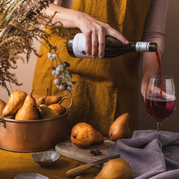 Linen Tales Bronze Linen Crossback Apron