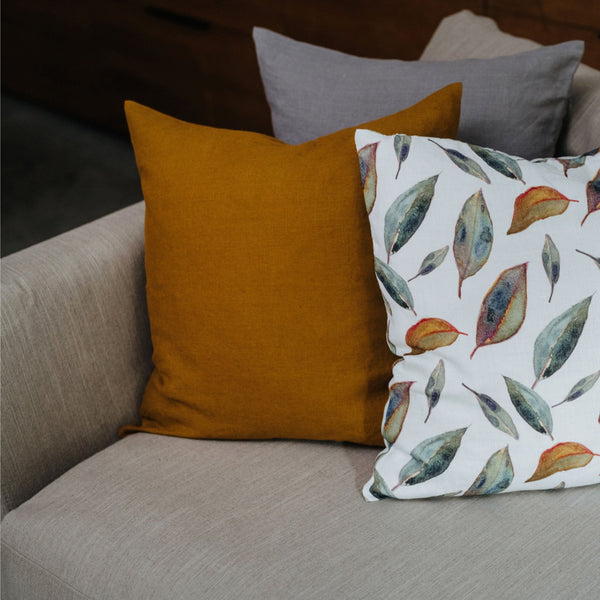 Linen Tales Bronze Linen Cushion Cover