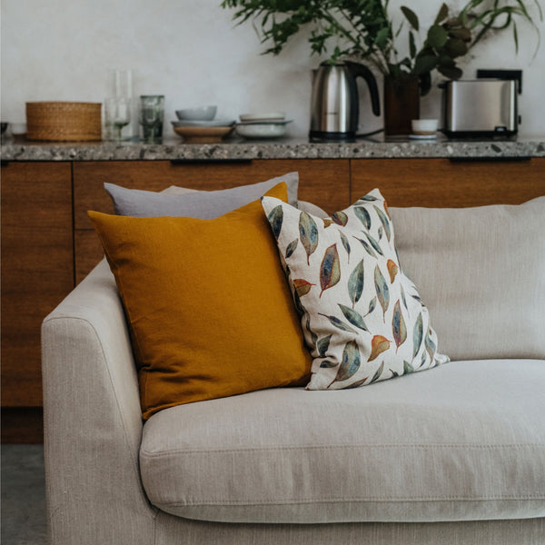 Linen Tales Bronze Linen Cushion Cover