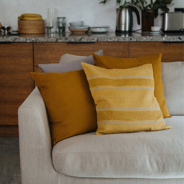 Linen Tales Bronze Linen Cushion Cover