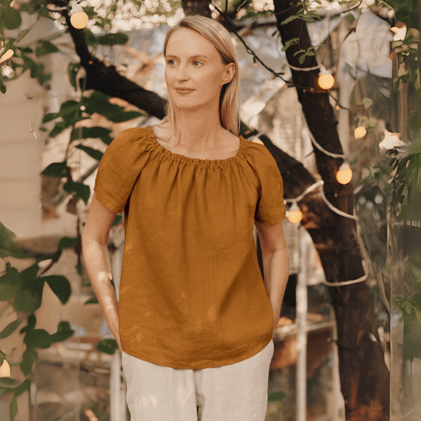 linen tales Bronze Linen Jazz Top