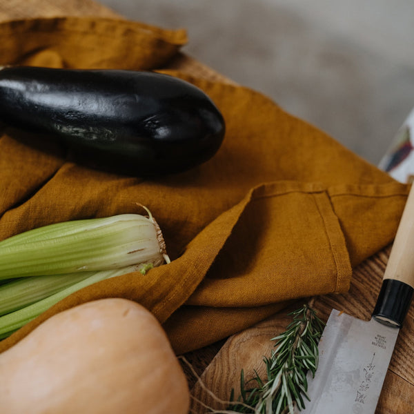 Linen Tales Bronze Linen Kitchen Towel