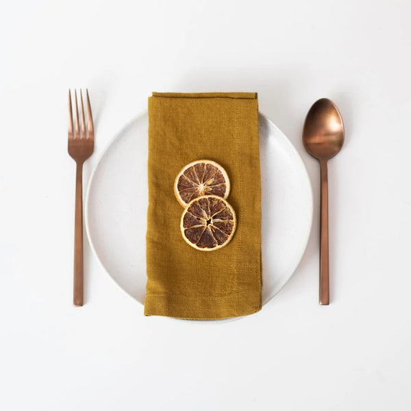 linen tales Bronze Linen Napkins Set of 2