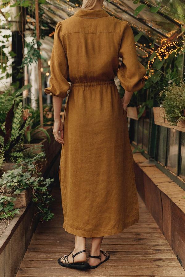 Linen Tales Bronze Linen Rhapsody Dress