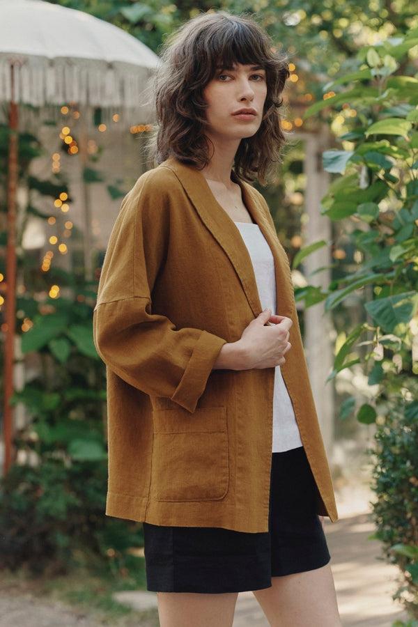 Linen Tales Bronze Linen Sonata Jacket
