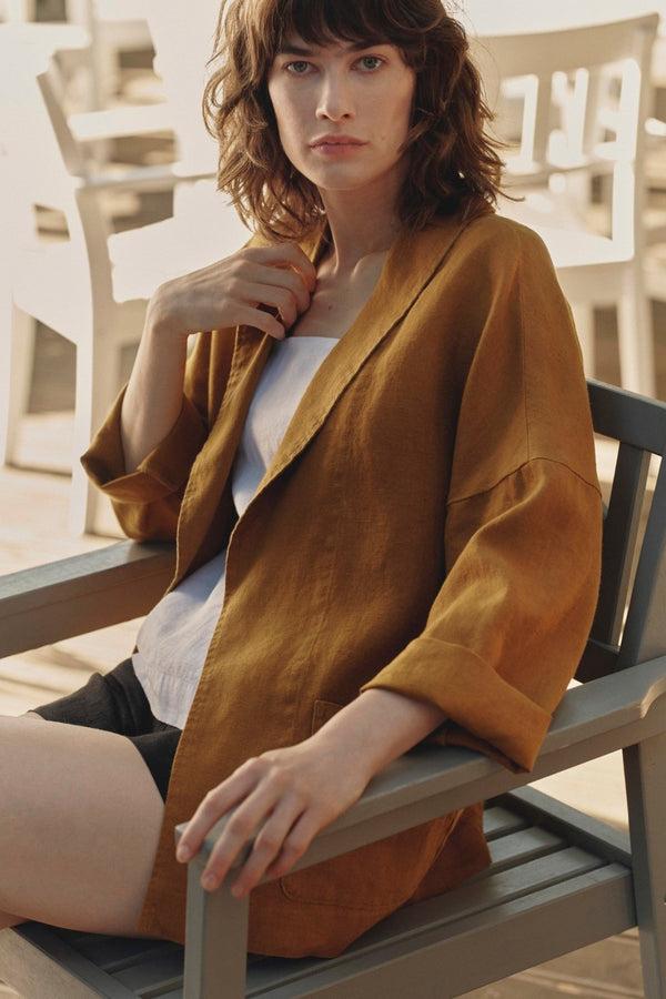 Linen Tales Bronze Linen Sonata Jacket