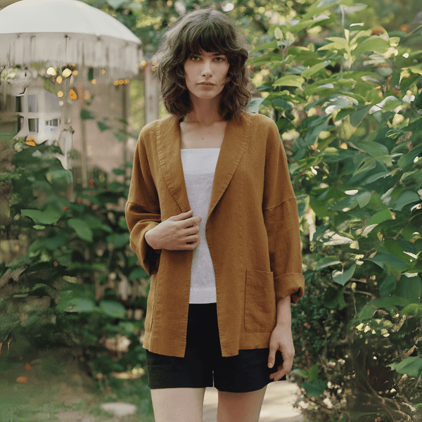 linen tales Bronze Linen Sonata Jacket