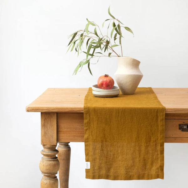 linen tales Bronze Linen Table Runner