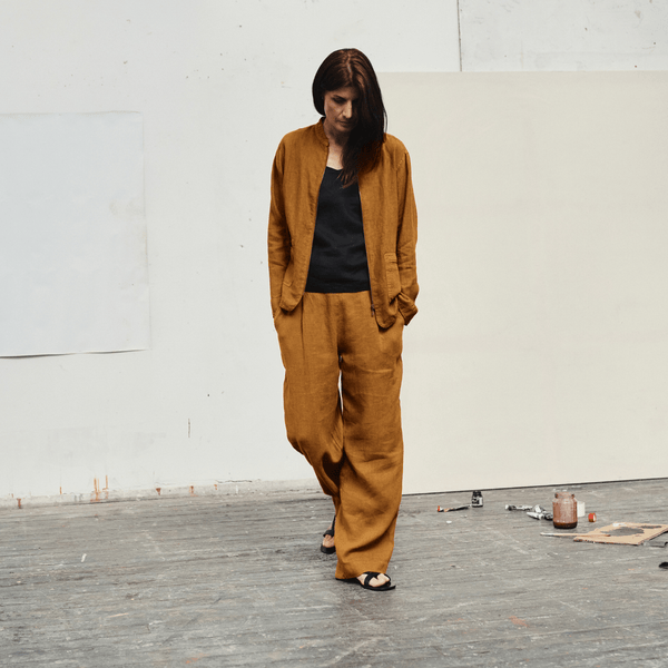 linen tales Bronze Linen Willow Trousers