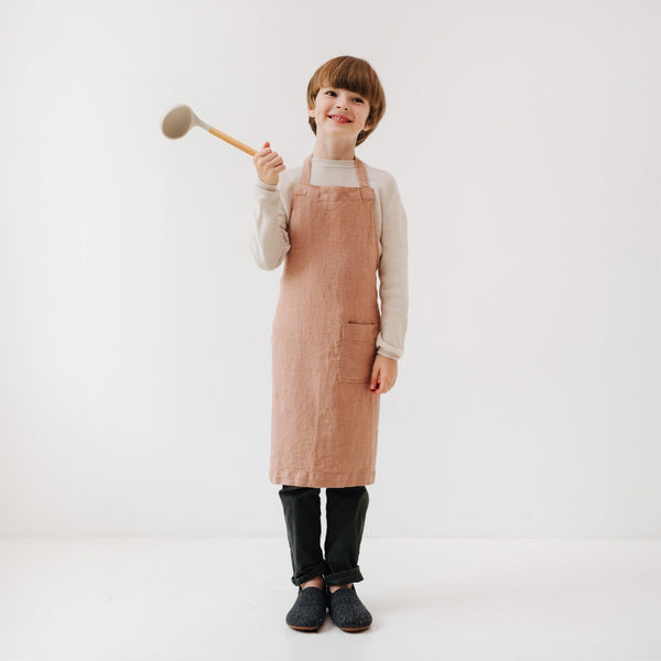 linen tales Cafe Creme Kids Linen Daily Apron