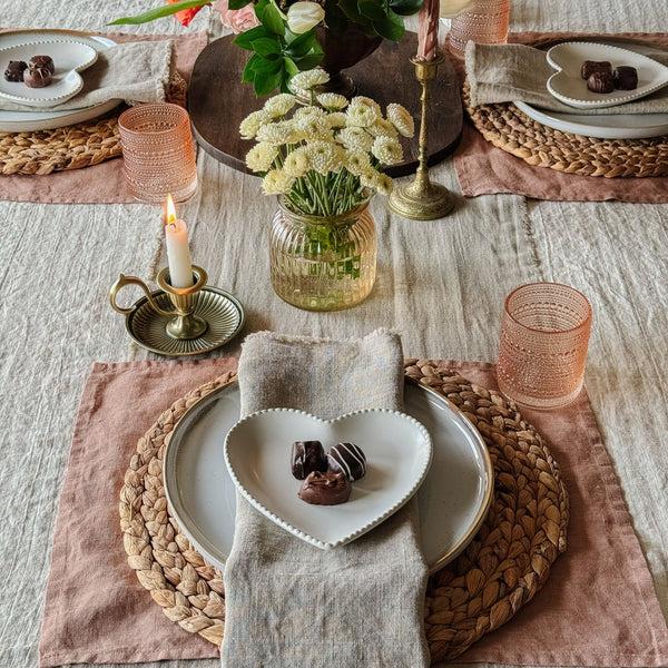 Linen Tales Cafe Creme Lightweight Linen Placemat