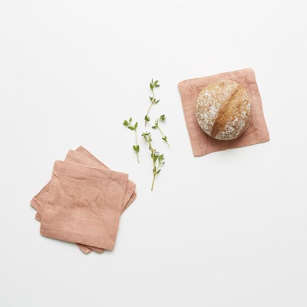 linen tales Cafe Creme Linen Coasters Set of 4