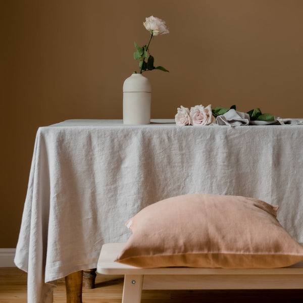 Linen Tales Cafe Creme Linen Cushion Cover