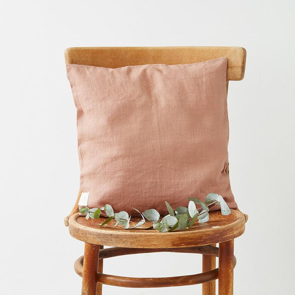 Linen Tales Cafe Creme Linen Cushion Cover